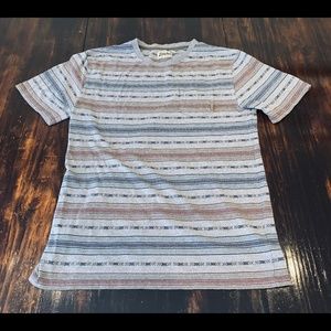 Forest Jacquard Stripe Knit T-Shirt from Dravus XL